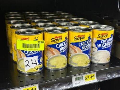 (24) - PC. SET OF CANNED SOUP