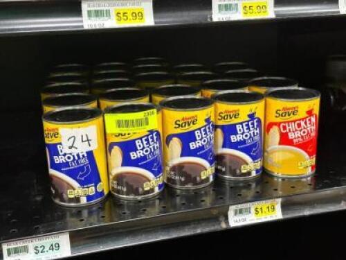 (24) - PC. SET OF CANNED BROTH