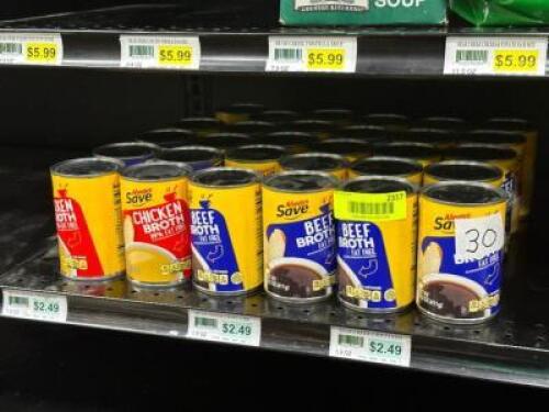 (30) - PC. SET OF CANNED BROTH