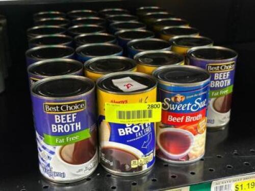 (24) - PC. SET OF CANNED BROTH