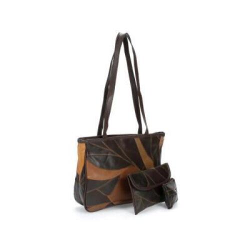 3-Piece Leather Handbag Set