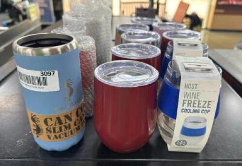 (13) ASSORTED WATER BOTTLES AND TERVIS'S