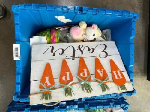 (1) LOT OF ASSORTED EASTER DECORATIONS