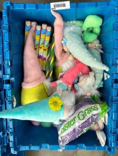(1) LOT OF ASSORTED EASTER DECORATIONS