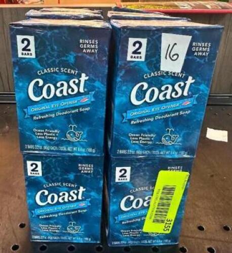 (16) BARS OF COAST CLASSIC SOAP