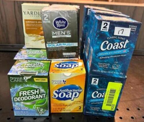 (17) ASSORTED BARS OF SOAP