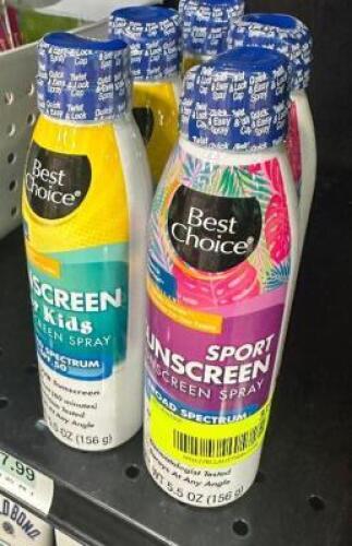 (5) CANS OF BEST CHOICE SUN SCREEN
