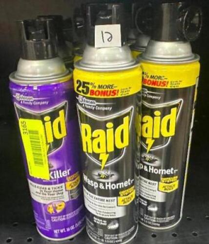 (12) CANS OF BUG SPRAY