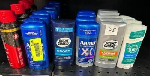 (22) ASSORTED DEODORANTS.