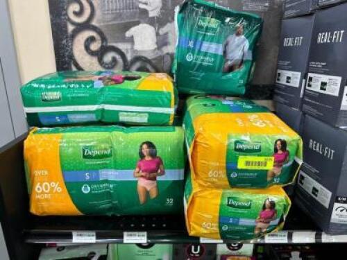 (8) ASSORTED PACKS OF WOMEN'S DISPOSABLE UNDERWEAR.