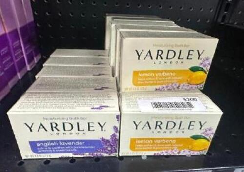 (14) ASSORTED BARS OF YARDLEY SOAP