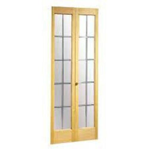 DESCRIPTION: (2) GLASS BI-FOLD DOORS RETAIL$: $318.00 EA QTY: 2