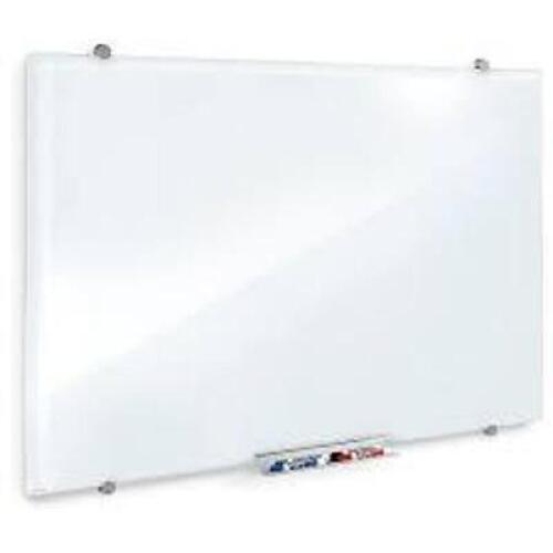 DESCRIPTION: (1) MAGNETIC DRY ERASE BOARD BRAND/MODEL: ULINE #WB3648001 INFORMATION: WHITE/STEEL SIZE: APPROX 4'X3' RETAIL$: 243.95 EA QTY: 1