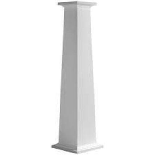 DESCRIPTION: (1) CLASSIC SQUARE TAPERED SMOOTH COLUMN BRAND/MODEL: EKENA MILLWORK #CC1006ETP INFORMATION: WHITE SIZE: 16" W 6'H RETAIL$: $519.95 EA QT