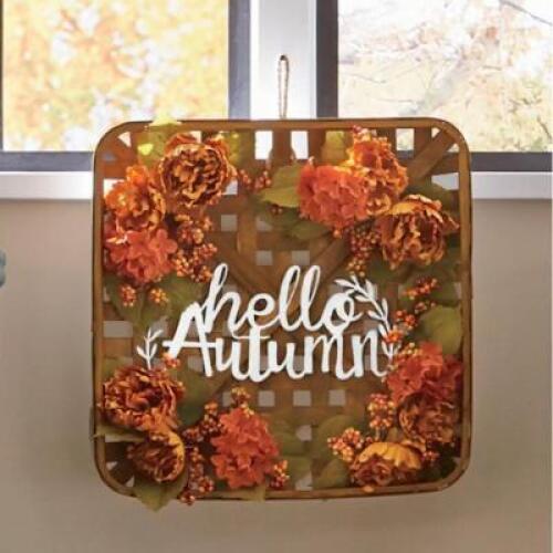 Autumn Basket Wreath