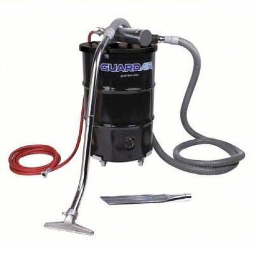 DESCRIPTION: (1) DRUM VACUUM PNEUMATIC BRAND/MODEL: GUARDAIR #3PXN3 INFORMATION: BLACK SIZE: WET/DRY, STD, 55 GAL TANK SIZE, STEEL, 2 IN VACUUM HOSE D