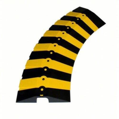 DESCRIPTION: (1) CABLE PROTECTOR BRAND/MODEL: ULTRATECH #30KD76 INFORMATION: BLACK AND YELLOW SIZE: 1 CHANNELS, 1 1/2 IN MAX CABLE DIA, 13 5/8 IN WD,