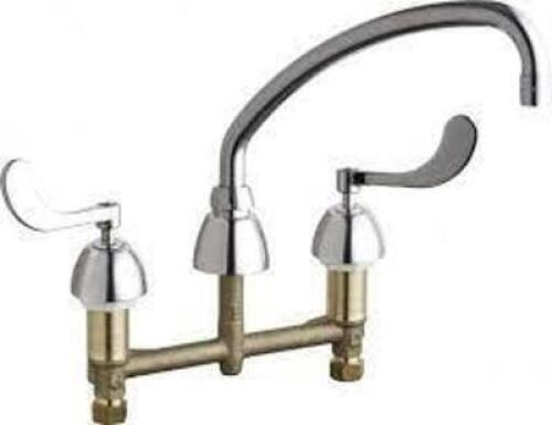 DESCRIPTION: (1) KITCHEN SINK FAUCET WITHOUT SPRAYER BRAND/MODEL: CHICAGO FAUCETS #201-A317ABCP INFORMATION: CHROME PLATED SIZE: 1.5 GPM RETAIL$: $463