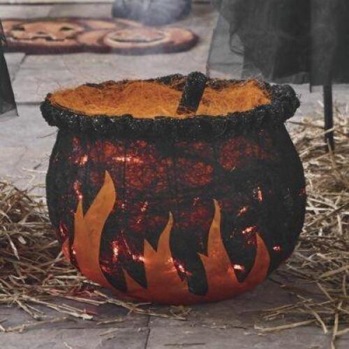 Large Lit Fiery Witches Brew