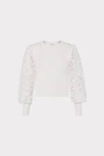 DESCRIPTION: (1) INTERLOCKING GEO LACE TOPBRAND/MODEL: IEIVA #88NT64INFORMATION:&nbsp;WHITESIZE: SIZE PRETAIL$: $295.00 EAQTY: 1