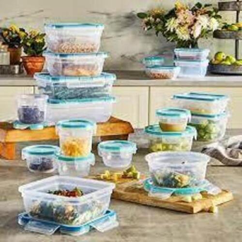 DESCRIPTION: (1) 38 PC PLASTIC LEAKPROOF STORAGE CONTAINERSBRAND/MODEL: SNAPWAREINFORMATION:&nbsp;CLEARRETAIL$: $60.00 EAQTY: 1