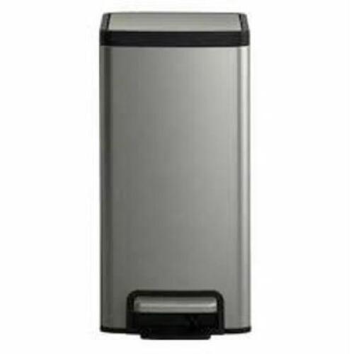 DESCRIPTION: (1) STEP TRASHCANBRAND/MODEL: KOHLER #1451136INFORMATION: STAINLESSSIZE: 1.6 GALRETAIL$: $139.99 EAQTY: 1