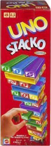 DESCRIPTION: (2) GAME FOR KIDSBRAND/MODEL: MATTEL UNO STACKORETAIL$: $10.49 EAQTY: 2