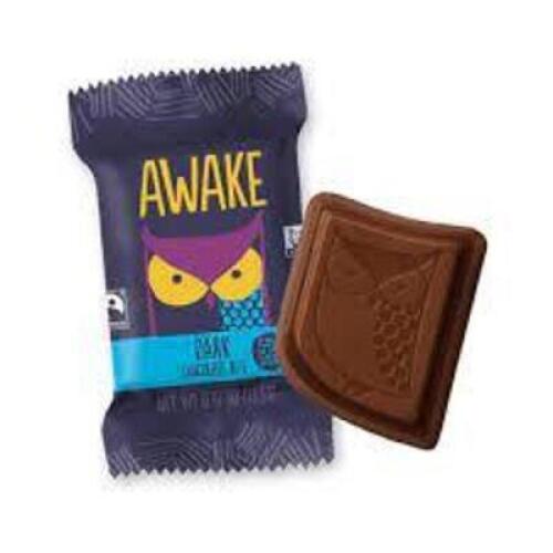 DESCRIPTION: (3) BOXES OF (6) BAGS OF (10) CAFFEINATED DARK CHOCOLATEBRAND/MODEL: AWAKERETAIL$: $7.50 PER BAGQTY: 3