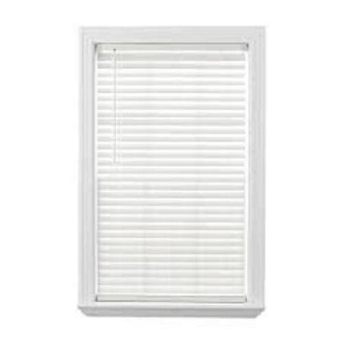 DESCRIPTION: (3) FAUX WOOD CORDLESS WINDOW BLINDBRAND/MODEL: BETTER HOMES AND GARDENSINFORMATION:&nbsp;WHITESIZE: 2" 34X64RETAIL$: $35.00 EAQTY: 3