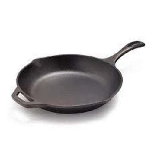 DESCRIPTION: (1) CAST IRON SKILLET BRAND/MODEL: LODGE INFORMATION: MAHOGANY SIZE: 11 IN RETAIL$: $50.00 ea QTY: 1