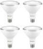 EcoSmart 90-Watt Equivalent PAR38 Non-Dimmable Flood LED Light Bulb Bright White (4-Pack)