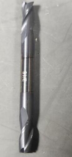 DESCRIPTION: (9) SOLID CARBIDE DOUBLE END END MILL BRAND/MODEL: OSG 423-187508 SIZE: 3/16:" RETAIL$: $49.80 QTY: 9