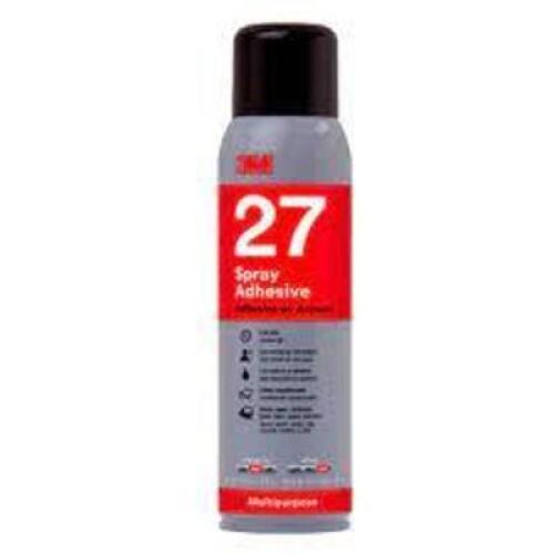 DESCRIPTION: (6) SPRAY ADHESIVE BRAND/MODEL: 3M 27 SIZE: $9.32 EA RETAIL$: 13.5 OZ QTY: 6