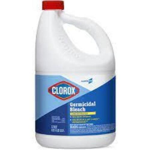 DESCRIPTION: (2) GERMICIDAL BLEACH BRAND/MODEL: CLOROX SIZE: 1 GALLON RETAIL$: $12.00 EA QTY: 2