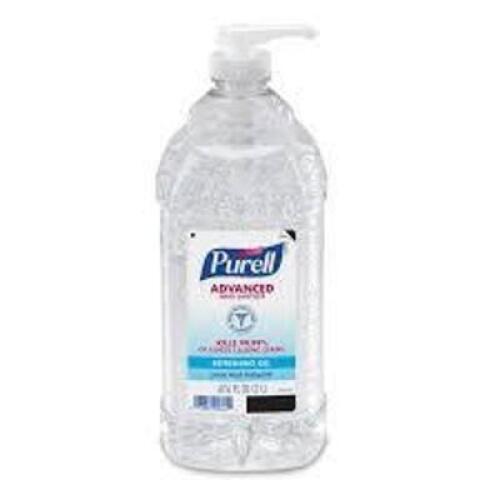 DESCRIPTION: (2) ADVANCED HAND SANITIZERBRAND/MODEL: PURELLSIZE: 67.6 FL OZRETAIL$: $37.00 EAQTY: 2