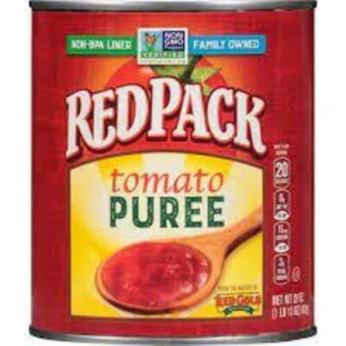 DESCRIPTION: (5) TOMATO PUREE BRAND/MODEL: RED PACK RETAIL$: $1.99 EA QTY: 5