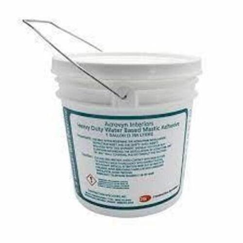 DESCRIPTION: (1) HEAVY DUTY WATER BASED MASTIC ADHESIVE BRAND/MODEL: ACROVYN INTERIROS #55LE64 SIZE: 1 GALLON RETAIL$: $141.02 EA QTY: 1