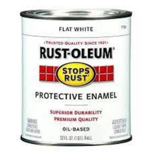 DESCRIPTION: (2) PROTECTIVE ENAMELBRAND/MODEL: RUST-OLEUMINFORMATION: FLAT BLACKSIZE: 1QTRETAIL$: $24.78 EAQTY: 2
