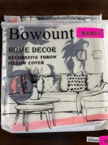Bowount Halloween Pillow Covers 18x18 Inch Set of 3