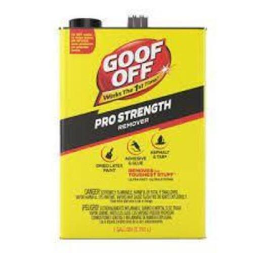 DESCRIPTION: (1) ADHESIVE REMOVER BRAND/MODEL: GOOF OF #6XFF5 SIZE: 1 GALLON RETAIL$: $34.63 QTY: 1
