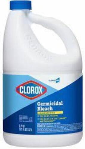 DESCRIPTION: (2) GERMICIDAL BLEACH BRAND/MODEL: CLOROX #41H893 SIZE: 1 GALLON RETAIL$: $10.00 EA QTY: 2