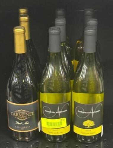 (9) BOTTLES OF ASSORTED WINE