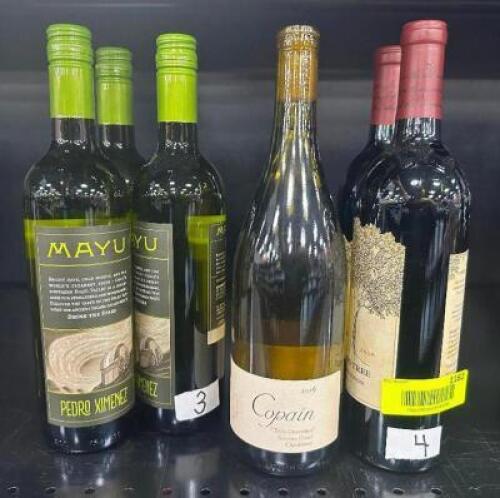 (7) BOTTLES OF ASSORTED WINE