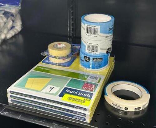 ASSORTED SCHOOL SUPPLIES AS SHOWN