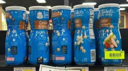(10) CONTAINERS OF PUFF SNACKS