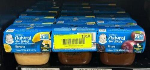 (18) PACKS OF ASSORTED BABY FOOD