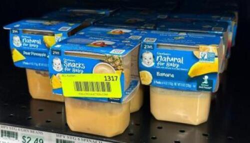 (19) PACKS OF ASSORTED BABY FOOD