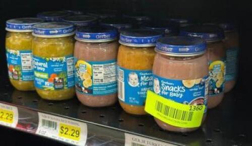 (15) JARS OF ASSORTED BABY FOOD