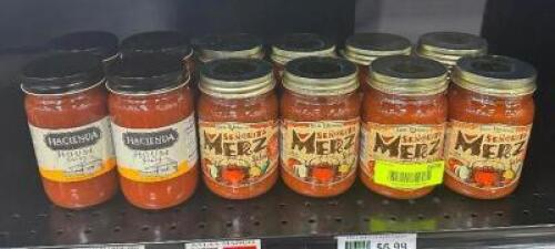 (12) ASSORTED JARS OF SALSA