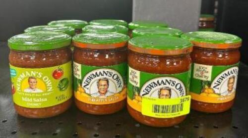 (10) ASSORTED JARS OF SALSA